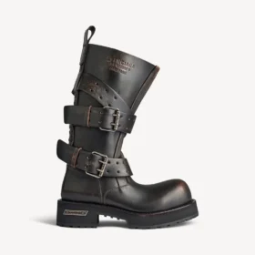 Bota alta Venom para mulher em castanho