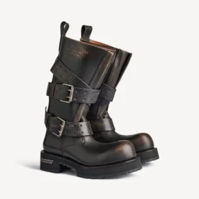 Bota alta Venom para mulher em castanho