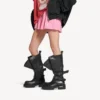 Bota alta Venom para mulher em preto Bota alta Venom para mulher em preto