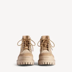 Bota baixa «Combat Strike» para mulher na cor areia