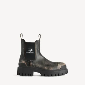 Bota Chelsea Strike para homem em preto/bege