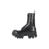 Bota com atacadores Bulldozer «Pele de bezerro vegetal preta» 671554WBCQ01000