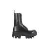 Bota com atacadores Bulldozer «Pele de bezerro vegetal preta» 671554WBCQ01000