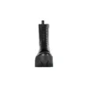 Bota com atacadores Bulldozer «Pele de bezerro vegetal preta» 671554WBCQ01000
