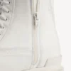 Bota de combate masculina em branco