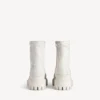 Bota de combate masculina em branco