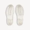 Bota de combate masculina em branco