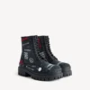 Bota de combate masculina em preto
