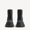 Bota de combate masculina em preto