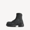Bota de combate masculina em preto