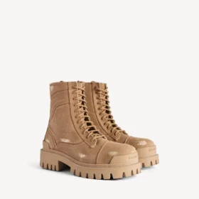 Bota masculina «Combat Strike» em castanho