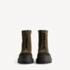Bota masculina «Combat Strike» em verde-oliva