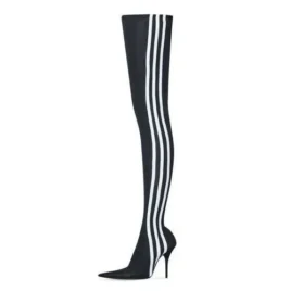 Botas acima do joelho Balenciaga x adidas Knife «Preto Branco» 724074W2ES11090