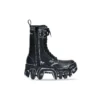 Botas com atacadores Bulldozer «Pele de bezerro com contorno preto» 672502WBEF21090