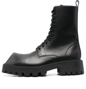 Botas com atacadores Rhino de 25 mm «Pele de bezerro lisa preta» 712638WBB501000