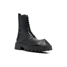 Botas com atacadores Rhino de 25 mm «Pele de bezerro lisa preta» 712638WBB501000