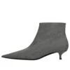 Botas de bico fino em xadrez de lã «Cinza» 579218W1SR01214