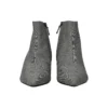 Botas de bico fino em xadrez de lã «Cinza» 579218W1SR01214