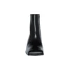 Botas de cano curto com biqueira quadrada «Couro Preto» 678108WBC301000