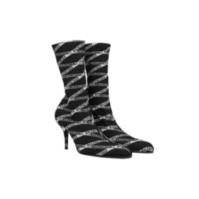 Botas de spandex com logótipo Monogram de 80 mm «Black» 549784W1P601264