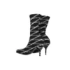 Botas de spandex com logótipo Monogram de 80 mm «Black» 549784W1P601264