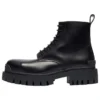 Botas Martin Mid com atacadores, em pele de vaca, tamanho pequeno, «Preto» 589338WA9601000