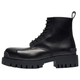 Botas Martin Mid com atacadores, em pele de vaca, tamanho pequeno, «Preto» 589338WA9601000