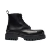 Botas Martin Mid com atacadores, em pele de vaca, tamanho pequeno, «Preto» 589338WA9601000