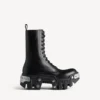 Botas masculinas com atacadores «Bulldozer» em preto