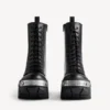 Botas masculinas com atacadores «Bulldozer» em preto