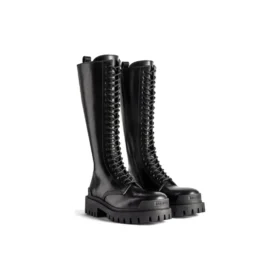 Botas Strike 20 mm «Pele de bezerro lisa preta mate» 763557WA9601000