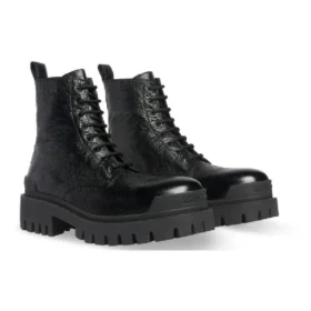 Botas Strike com atacadores «Pele de borrego preta» 590974WAD401000