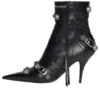 Botins Cagole 90 mm «Black Arena Lambskin» 694379WAD4E1081