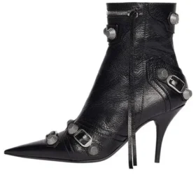 Botins Cagole 90 mm «Black Arena Lambskin» 694379WAD4E1081