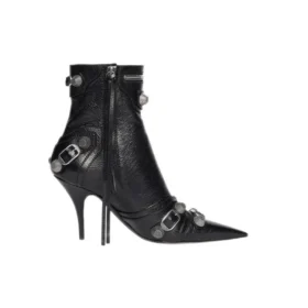 Botins Cagole 90 mm «Black Arena Lambskin» 694379WAD4E1081
