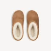 Botins de plataforma «Alaska» para mulher em castanho/branco