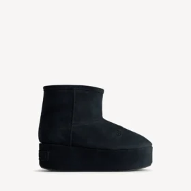 Botins de plataforma «Alaska» para mulher em preto