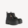 Botins de plataforma femininos «Strike» com pingentes em preto/multicolorido Botins de plataforma femininos «Strike» com pingentes em preto/multicolorido
