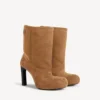 Botins Fargo para mulher em castanho