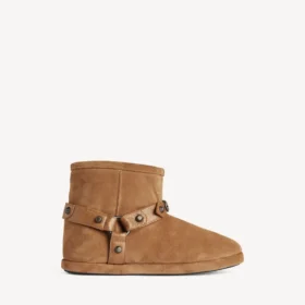 Botins femininos «Alaska Soft» em camelo