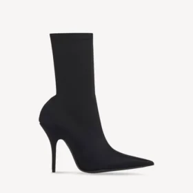 Botins femininos estilo «knife» em preto