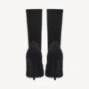 Botins femininos estilo «knife» em preto