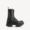 Botins masculinos com atacadores «Bulldozer» em preto