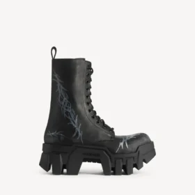Botins masculinos com atacadores «Bulldozer» em preto