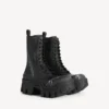 Botins masculinos com atacadores «Bulldozer» em preto