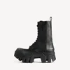 Botins masculinos com atacadores «Bulldozer» em preto