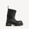 Botins masculinos com atacadores Venom em preto