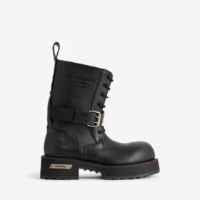Botins masculinos com atacadores Venom em preto