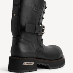 Botins masculinos com atacadores Venom em preto