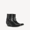 Botins Memphis para mulher com arnês em preto